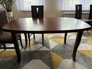 Duży stół drewniany rozkładany do salonu 100x150