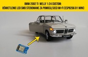 BMW 2002 ti Welly 1:24 custom led Wi-Fi ESP8266 d1 mini
