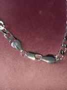 Łańcuch/łańcuszek srebrny platerowany gr.925