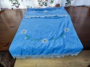 Ręcznik ozdobny z haftem i koronką 100x55