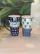 Kubek ceramiczny Bolesławiec smukły John  0.4 L zestaw ceramika Bolesławiec