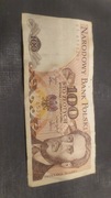 Stary banknot 100 zł z 1986
