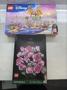 LEGO 10374 Botanicals Bukiet różowych róż + LEGO 43258 Disney Barka
