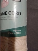 Sznurek do makramy 2mmx200m Vaessen Creative beżowy bawełna