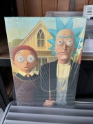 Rick and Morty Displate Metalowy Plakat unikat 45x32cm