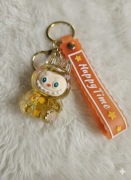 Labubu breloczek duży HIT z brokatem Pomarańczowy 