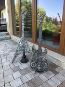 Gitara z części metalowych rękodzieło
