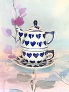 Filiżanka ceramiczna Tea for one   imbryk ceramika Bolesławiec 