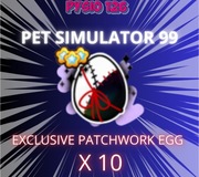 10x Exclusive Patchwork Egg | Pet Simulator 99 | PS99 | Roblox
