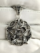 NOWY Naszyjnik wisiorek pentagram
