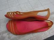 Crocs Isabella Huarache kolorowe paski sandały W7 37