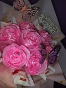 Bukiet z wstążki satynowej 