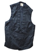 Czarna kamizelka męska vintage 