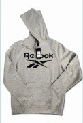 Bluza Reebok kaptur szara kieszeń kangurka S