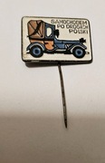 Znaczek pin przypinka na igle samochód Samochodem po drogach Polski