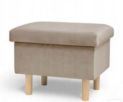 Pufa ze schowkiem beżowa 50x40x40.Nowa