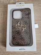 Oryginalne Etui GUESS 4G Big Iphone 14 Pro brązowy