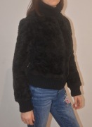 Czarna Kurtka/Futerko C&A rozm.34