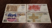 Banknoty 20,50,100,500 zł 