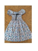 piękna letnia zwiewna sukienka dziewczęca pawie oka unikat