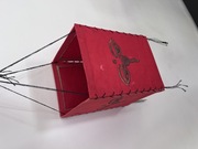 Papierowy KLOSZ ABAŻUR lampion | NEPAL Oczy Buddy