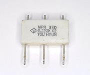 Rezystor emiterowy podwójny 0.22 ohm  K