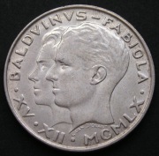 Belgia 50 franków 1960 - Baldwin i Fabiola - srebro 