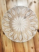 Rozeta szydełkowa 45cm na metalowej obręczy 