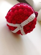 warzywa na szydełku Amigurumi -  granat połówka