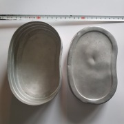 Stary chlebak aluminiowy na kanapki PRL Światowit Myszków