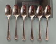 Stare posrebrzane łyżeczki G.R.90 - komplet 6 osób