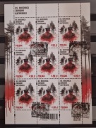 85 rocznica Zbrodni Katyńskiej. Fi: 5442 [ ] kasownik FDC arkusz.
