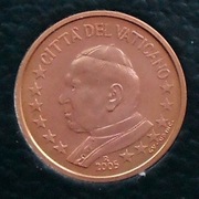 WATYKAN 2005 2 CENTY UNC !!!!!!!!!!
