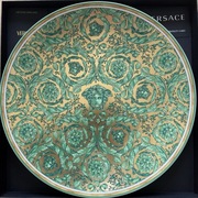 ROSENTHAL VERSACE  Medusa Garland Green patera 33cm