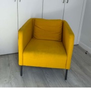 Fotel IKEA EKERÖ Skiftebo żółty | nowoczesny | wygodny
