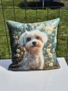 Poszewka, poduszka piesek maltańczyk 40x40 dzień matki urodziny