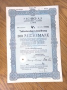 Z71G@STOCZNIA W ELBLĄGU 500 RM LITERA   G 1943 ROK ELBING