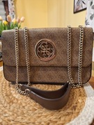 Torebka/listonoszka Guess kolor karmelowy 