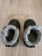 Buty zimowe skórzane dziecięce Lasocki, rozmiar 21, czarne