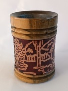 Matero Guampa Terere Yerba Mate Palo Santo + skóra