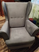 Fotel uszak szary ARTE (agata meble)