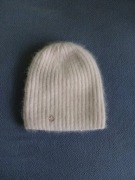 Mes skoczów czapka zimowa wełniana jasny róż