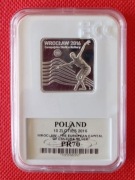 10 ZŁOTYCH 2016 - WROCŁAW-EUROPEJSKA STOLICA KULTURY - GRADING GCN PR70 !!!