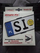 Bezramkowe uchwyty do tablic rejestracyjnych Simple-Fix