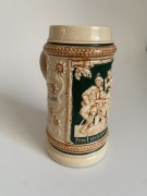 Stary niemiecki kufel ceramiczny