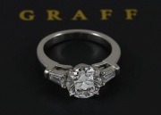Pierścionek platynowy [Pt 950] z brylantami - 2,38 ct