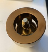 Korek do wanny złoty mosiądz nowy klik