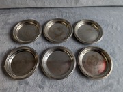 Podstawki pod szklanki WMF 6szt Przedwojenne Posrebrzane