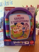 Fisher-price Książka z wierszykami PL 6 rymowanek, słówka, kształty, kolory