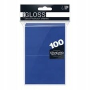 ULTRA PRO: DECK PROTECTOR SLEEVES GLOSS BLUE 100 SZTUK 66 X 91MM
